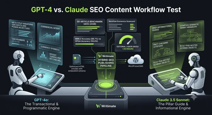 GPT-4 vs Claude SEO Benchmark Diagram