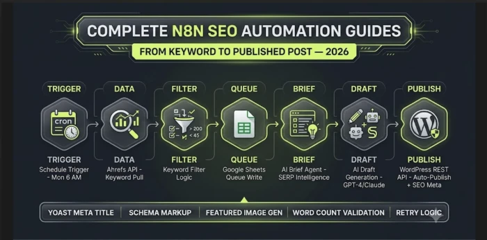 How to Build an n8n SEO Automation Workflow: From Keyword Research to Published Post (Complete 2026 Guide)