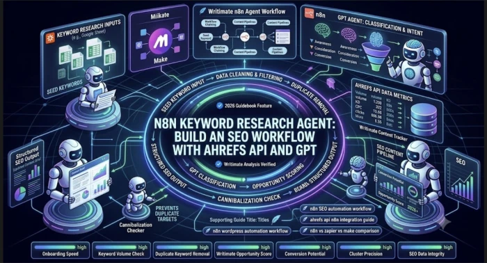 n8n Keyword Research Agent workflow with Ahrefs API and GPT for SEO automation