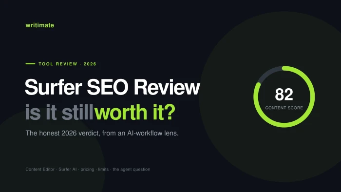 Surfer SEO review 2026: is it still worth it, evaluated from an AI-workflow perspective